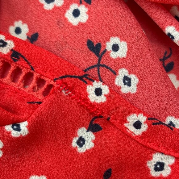 Red + Floral Sienna Sky Blouse - Picture 10 of 10